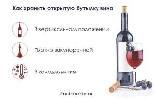 Правила хранения открытого вина в холодильнике и без него